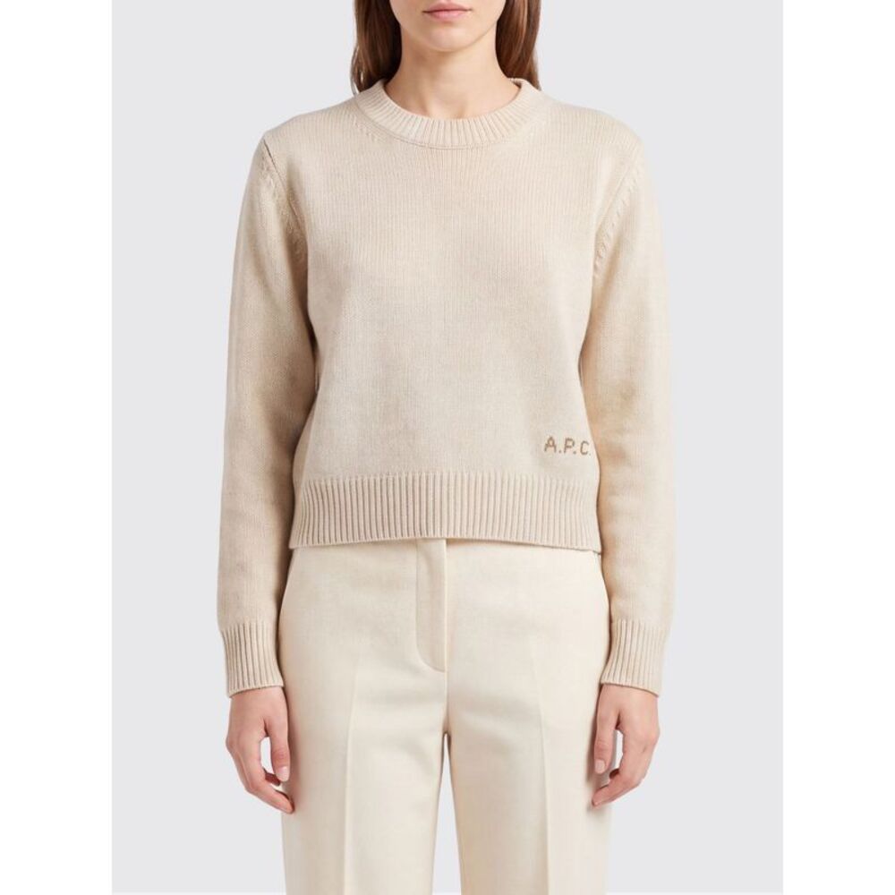A.P.C. Women Anna Wool Crewneck Jumper A.P.C. With Embroidered Logo